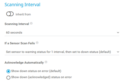 Scanning Interval