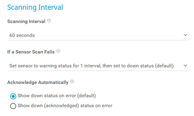 Scanning Interval