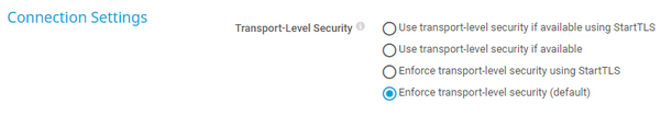 Connection Settings Connection Settings
