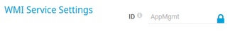 WMI Service Settings WMI Service Settings